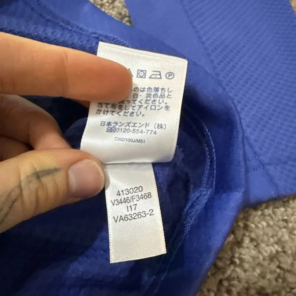 Lands' End Outfitters Long Sleeve Blue S Active 1/4 Zip Thermal Outdoor Running - Picture 4 of 11